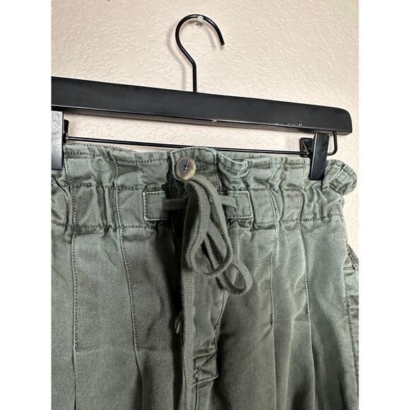 Free People Margate Pleated Trouser Army Green Size Extra Small - Picture 4 of 7
